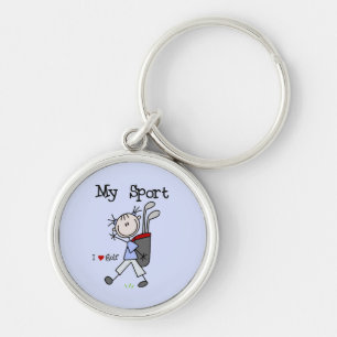 Golf My Sport T-shirts and Gifts Key Ring
