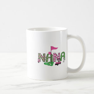 Golf Nana Pink Hole In One Golf 1st Birthday Girl  Coffee Mug