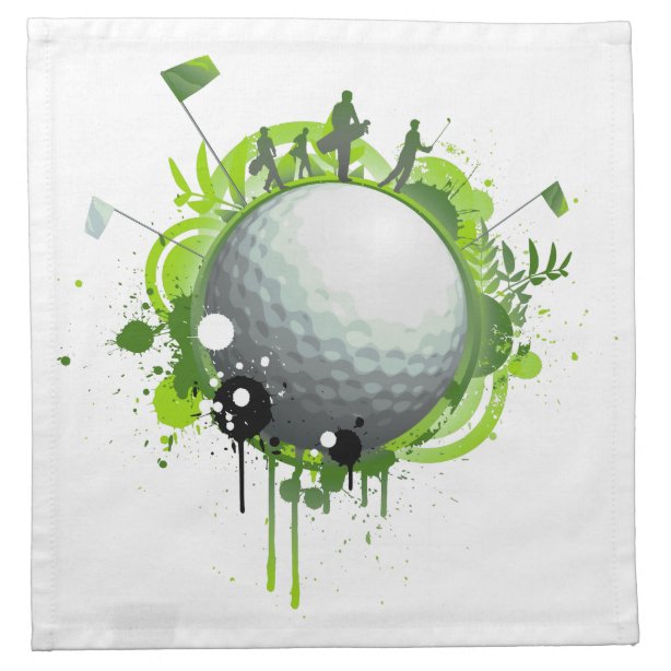 Golf Napkins Zazzle.co.uk