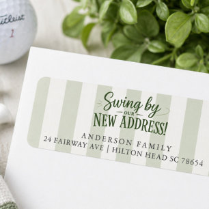 Golf New Address Labels