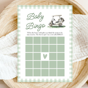 Golf New to the Club Baby Bingo Baby Shower Game Invitation
