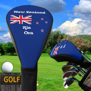 Golf New Zealand Flag & Kia Ora /Golf Clubs Covers