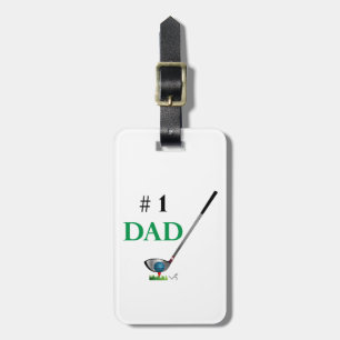 GOLF Number One DAD, Golf Club, Cool Luggage Tag