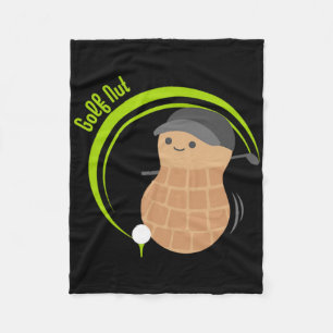 Golf Nut Funny Golf  Fleece Blanket