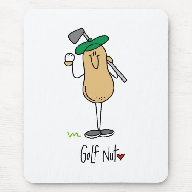 Golf Nut Mouse Mat (Front)
