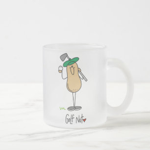 Golf Nut T-shirts and Gifts Frosted Glass Coffee Mug
