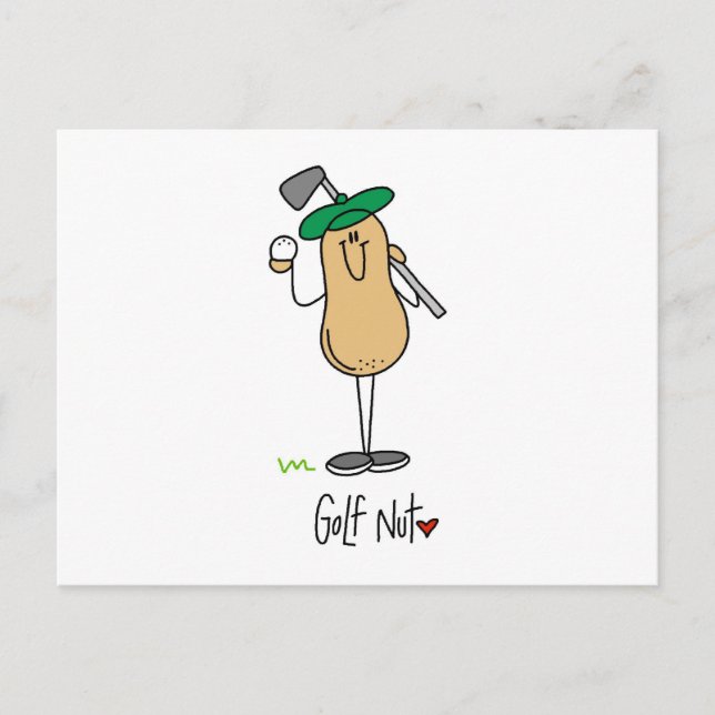 Golf Nut T-shirts and Gifts Postcard (Front)
