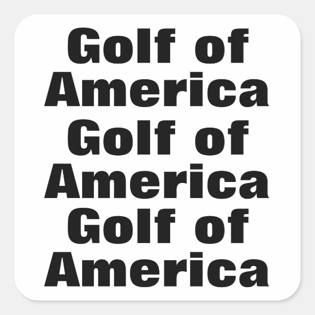 Golf of America (change your maps) Square Sticker (Front)