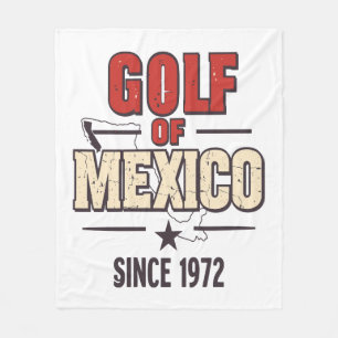 Golf of Mexico' Parody with Vintage Fleece Blanket