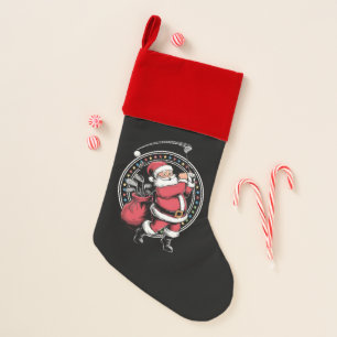 Golf Oh Christmas Santa Claus Vintage Golfer Golfi Christmas Stocking