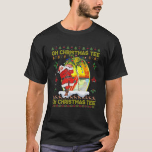 Golf Oh Christmas Tee Santa Claus Golfer Golfing S