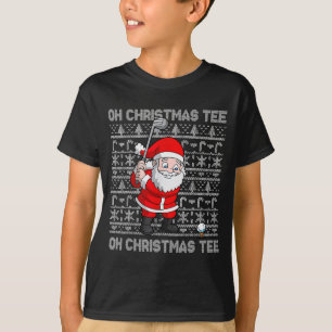 Golf Oh Christmas Tee Santa Claus Golfer Golfing S