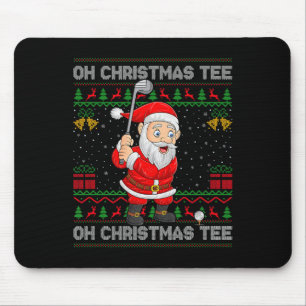 Golf Oh Christmas Tee Santa Playing Golf Golfer Ug Mouse Mat