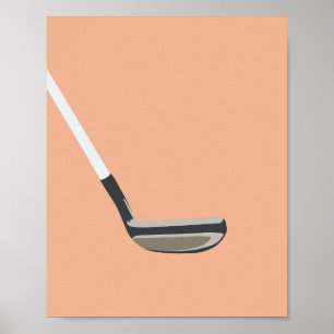 Golf Orange Poster