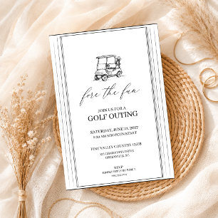 Golf Outing Corporate Golf Minimal Elegant Invitation