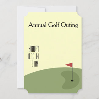 Golf Outing - on the green Invitation