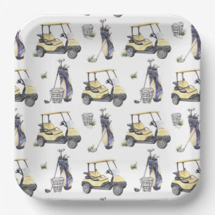 Golf paper plate