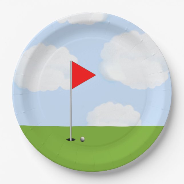 Golf Paper Plate (Front)