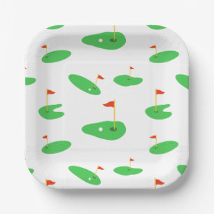 Golf paper plates