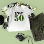 Golf Par 50th birthday with number T-Shirt<br><div class="desc">Golf Par 50th birthday with number T-Shirt</div>