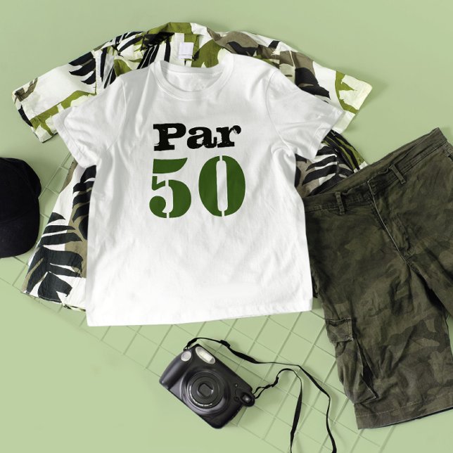 Golf Par 50th birthday with number T-Shirt (Creator Uploaded)