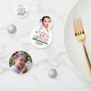 Golf PAR-TEE 1st Birthday Photo Confetti