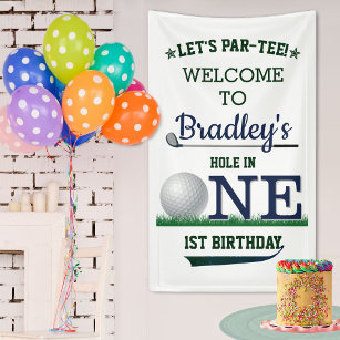 Golf PAR-TEE 1st Birthday Welcome Banner