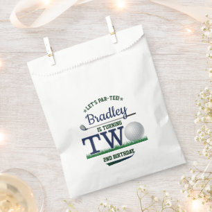 Golf PAR-TEE 2nd Birthday Favour Bags