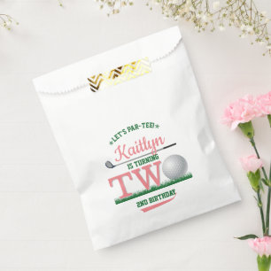 Golf PAR-TEE 2nd Birthday Favour Bags