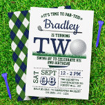 Golf PAR-TEE 2nd Birthday Invitation<br><div class="desc">Celebrate in style with these trendy birthday invitations. The design is easy to personalise with your special event wording and your guests will be thrilled when they receive these fabulous invites.</div>