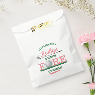 Golf PAR-TEE 4th Birthday Favour Bags