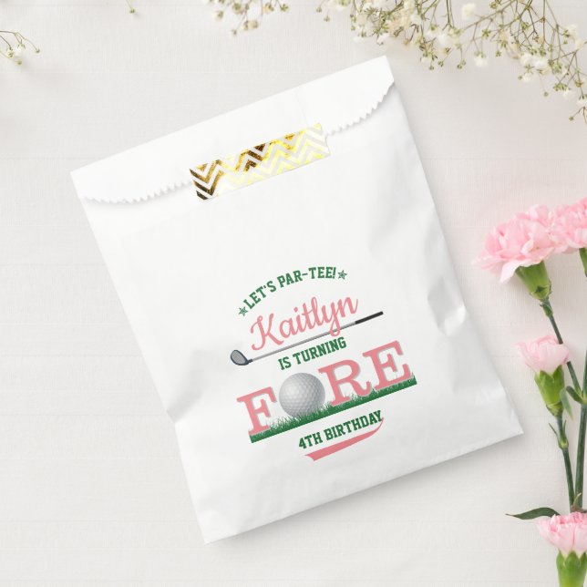 Golf PAR-TEE 4th Birthday Favour Bags (Sealed)