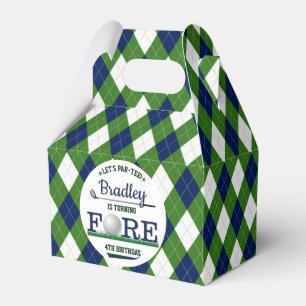Golf PAR-TEE 4th Birthday Favour Box