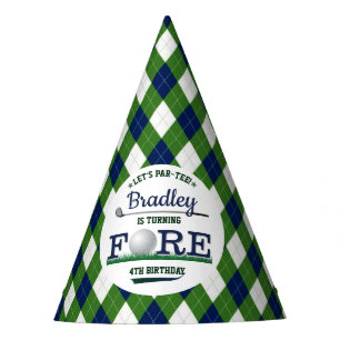 Golf PAR-TEE 4th Birthday Party Hat