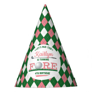 Golf PAR-TEE 4th Birthday Party Hat