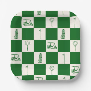 Golf Par Tee  Paper Plate