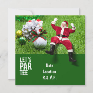 Golf Par tee party Santa Claus Christmas Squad 