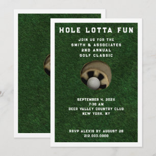 Golf Party Event Invitation