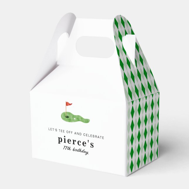 Golf Party Favour Boxes (Front Side)
