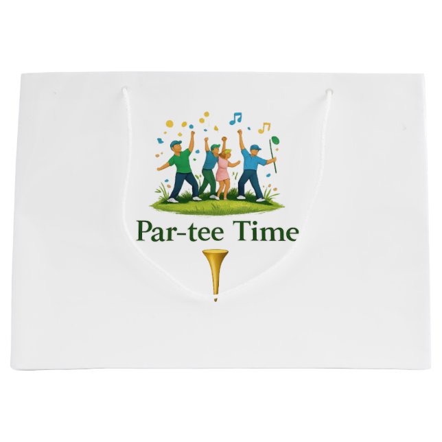 Golf Party Gift Bag | Fun Sports Gift (Front)
