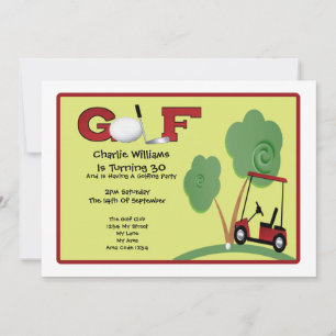 Golf Party Invitation