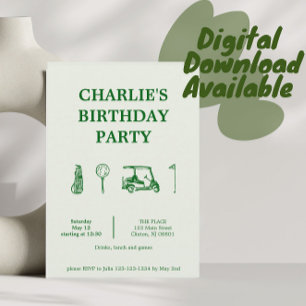 golf party invitation