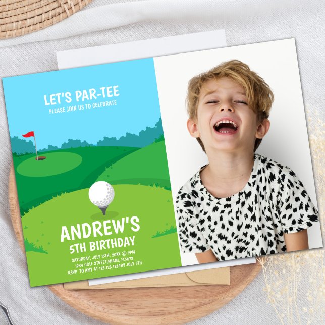 Golf Party Invitation with Photo (Golf Party Invitations with photo)