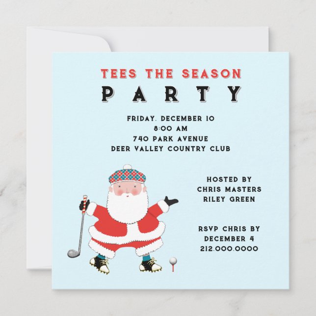 Golf Party Invitations (Front)