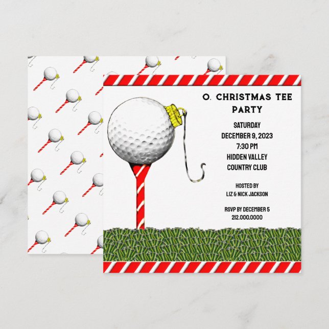 Golf Party Invitations (Front/Back)