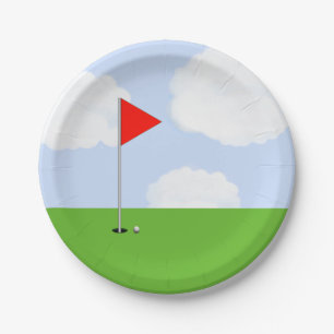 Golf Party Paper Plate