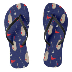 Golf pattern  flip flops