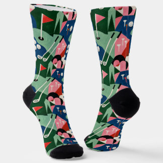 Golf pattern socks | Repeating golf design