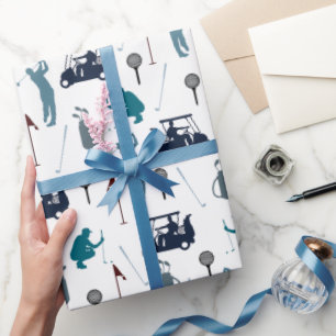 Golf Pattern Wrapping Paper