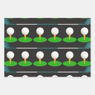 Golf Pattern Wrapping Paper